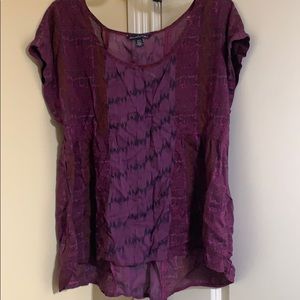 Purple loose blouse